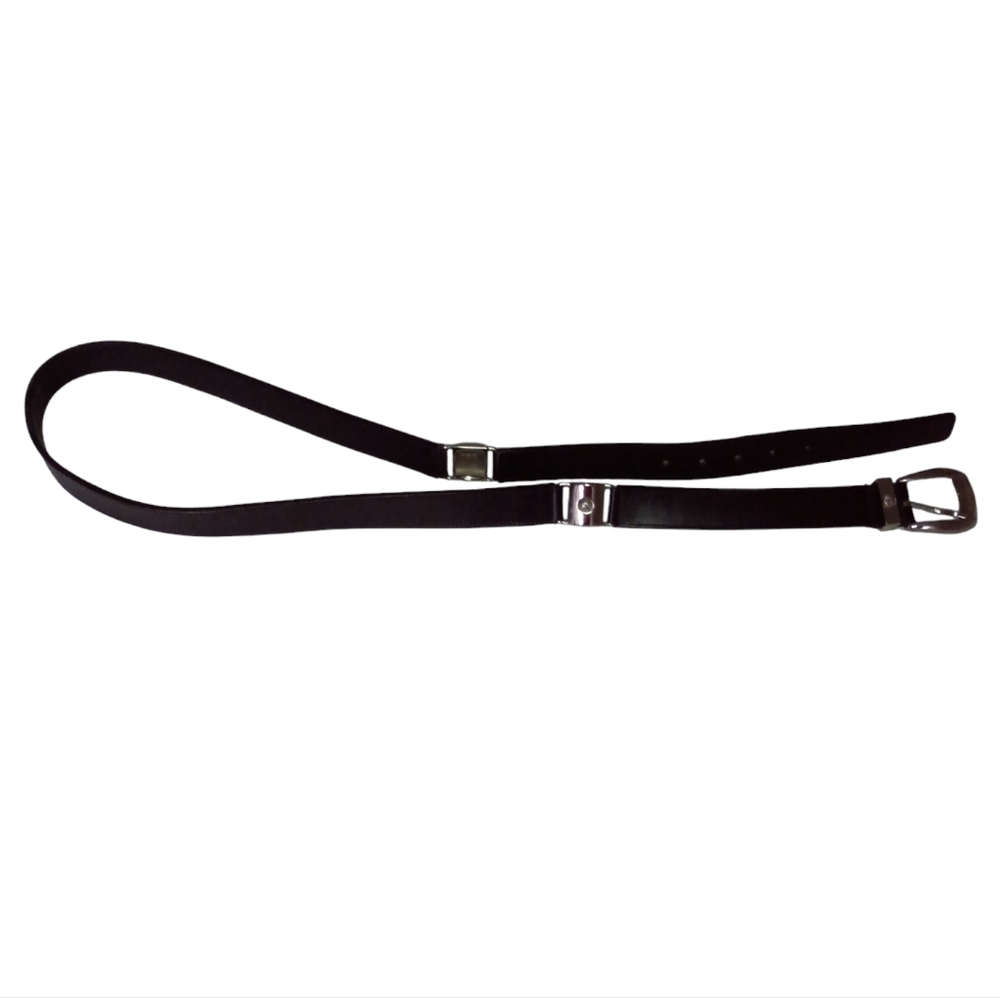Versace Classic V2 Vera Pelle black belt Silver hardware Size 48 Made in Italy